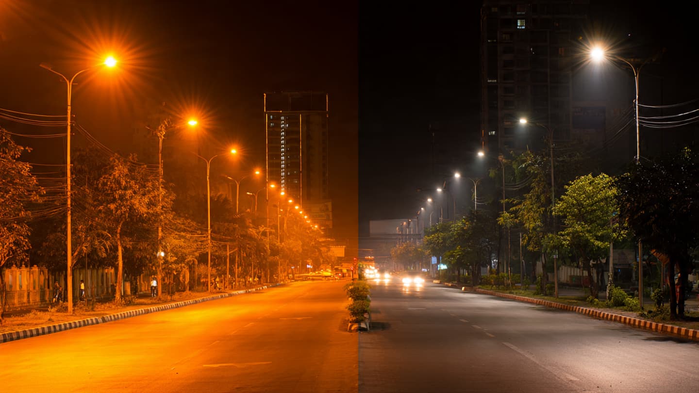 วิวัฒนาการไฟถนนไทย: จาก "หลอดแสงจันทร์" สู่ยุค "LED" ประหยัดพลังงาน