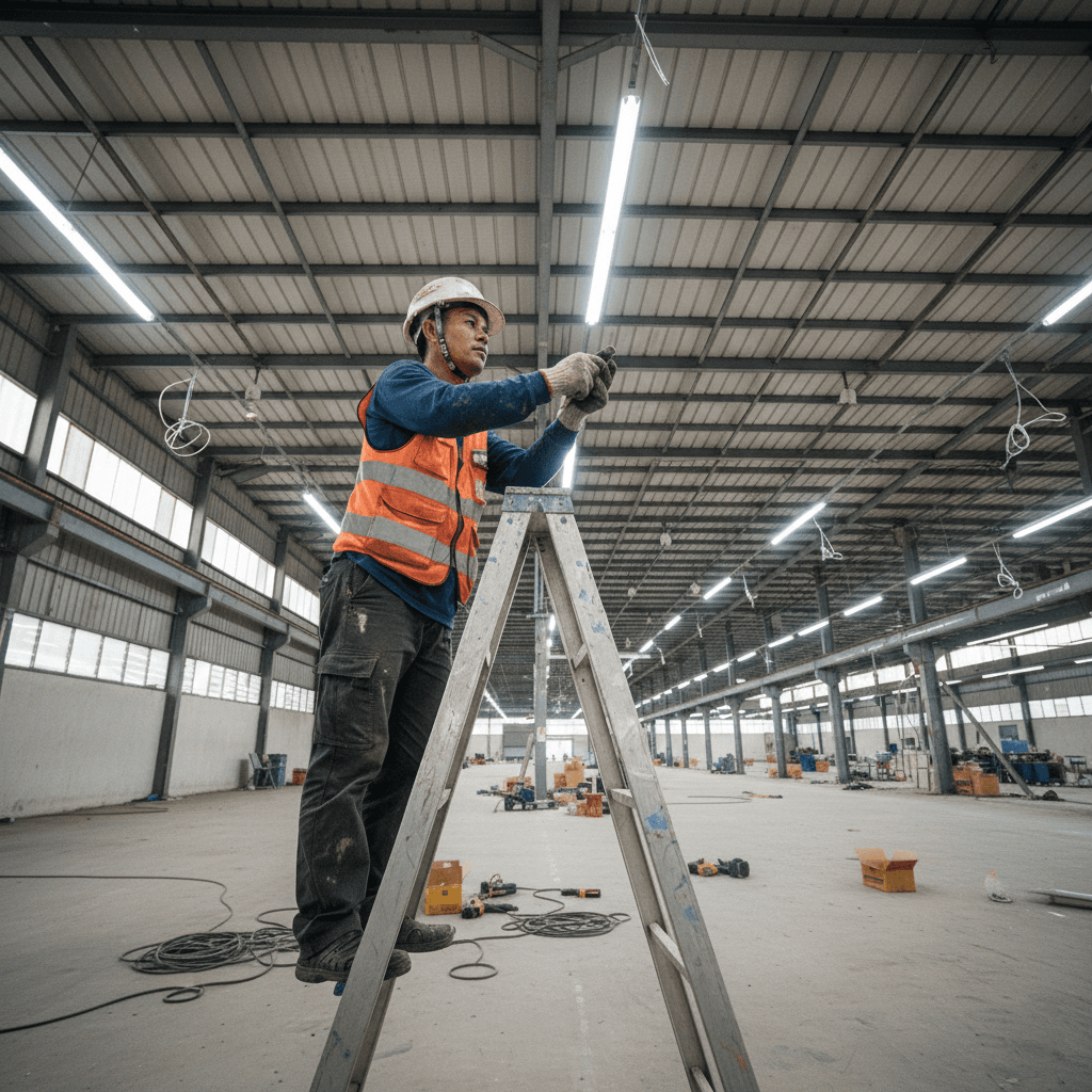 งานเดินสายไฟและติดตั้งตู้คอนโทรลสำหรับอาคารและโรงงานอุตสาหกรรม